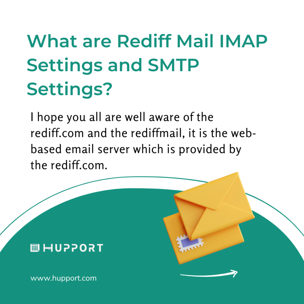 Rediff Mail IMAP Settings and SMTP Settings