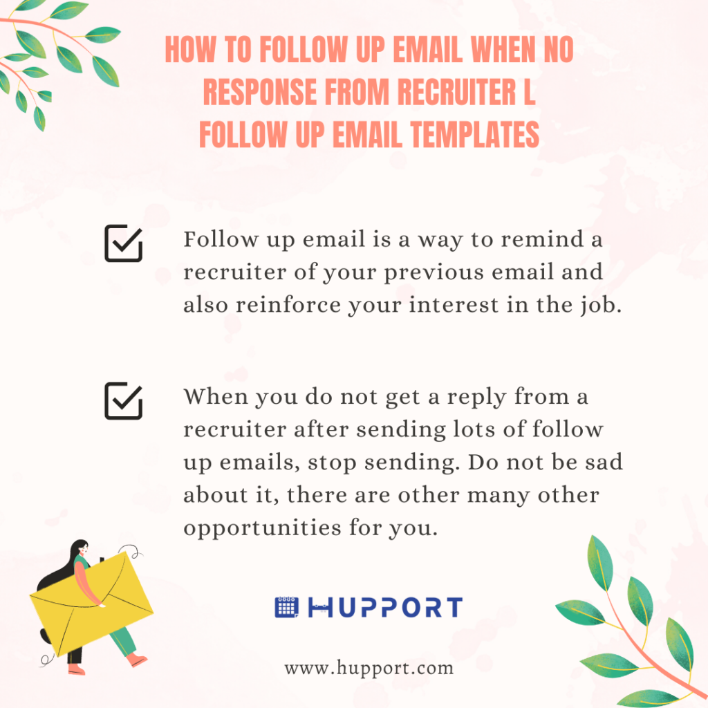  How to Follow up Email when no response from Recruiter l Follow up email templates