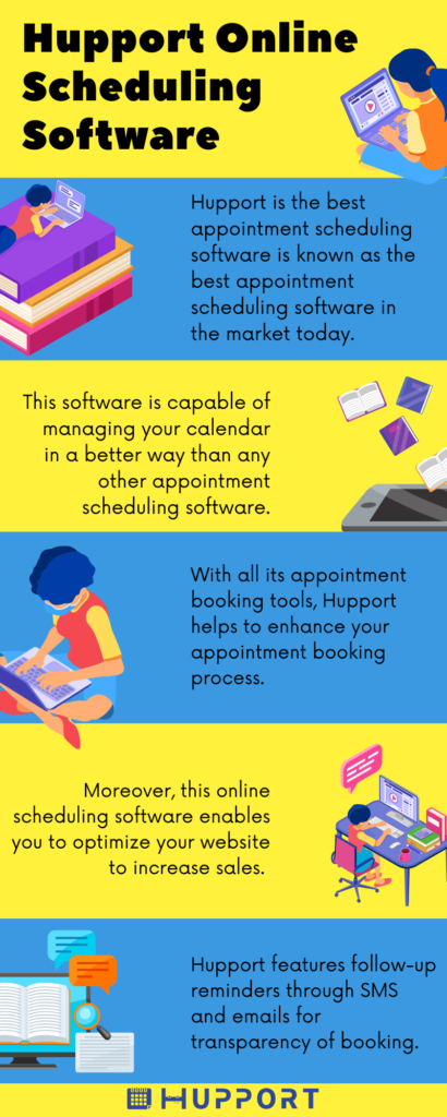 Appointment-Plus Scheduling Software alternative: Hupport is the best appointment scheduling software