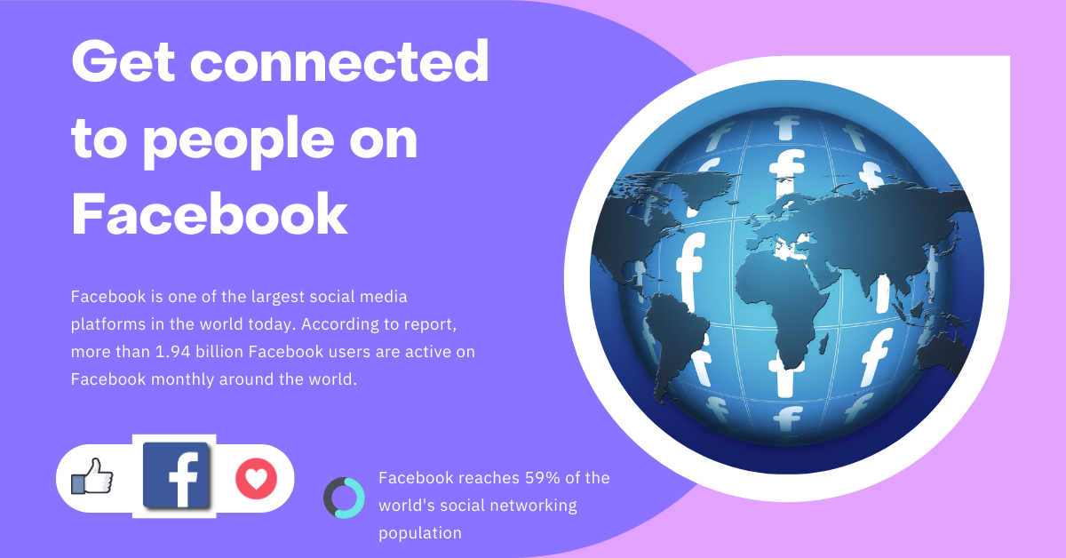 Get connected to people on Facebook