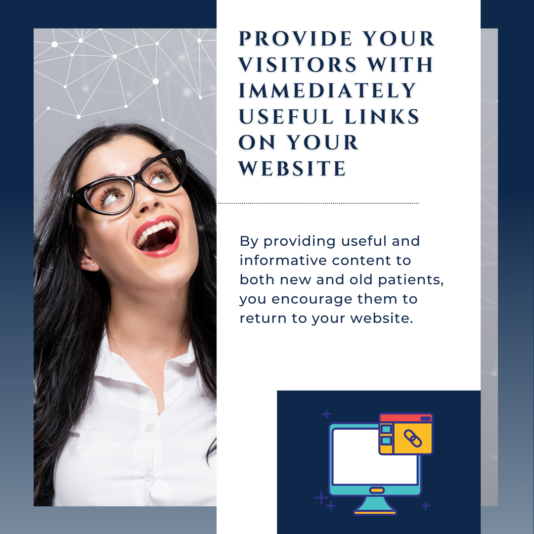 Provide Your Visitors with Immediately Useful Links on Your Website