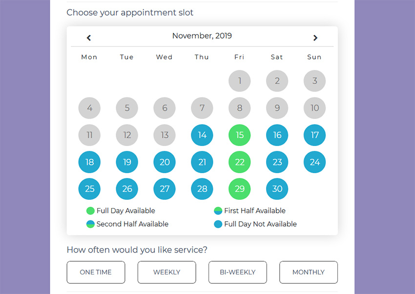 Create multiple appointment schedule slots