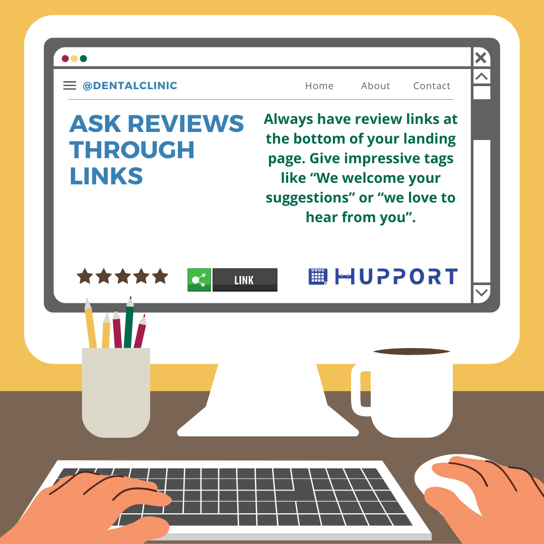 Ask reviews through links