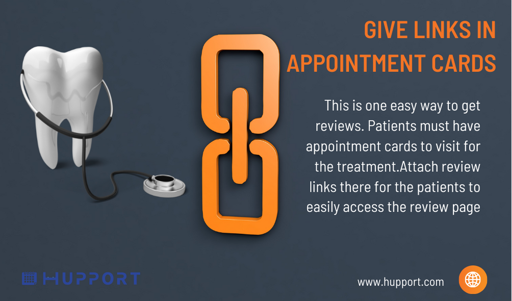 Give links in appointment cards