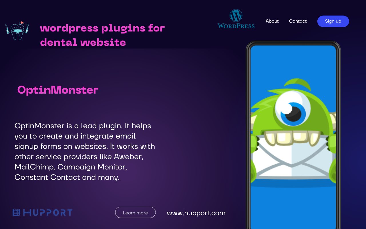 OptinMonster WordPress plugins for dental website