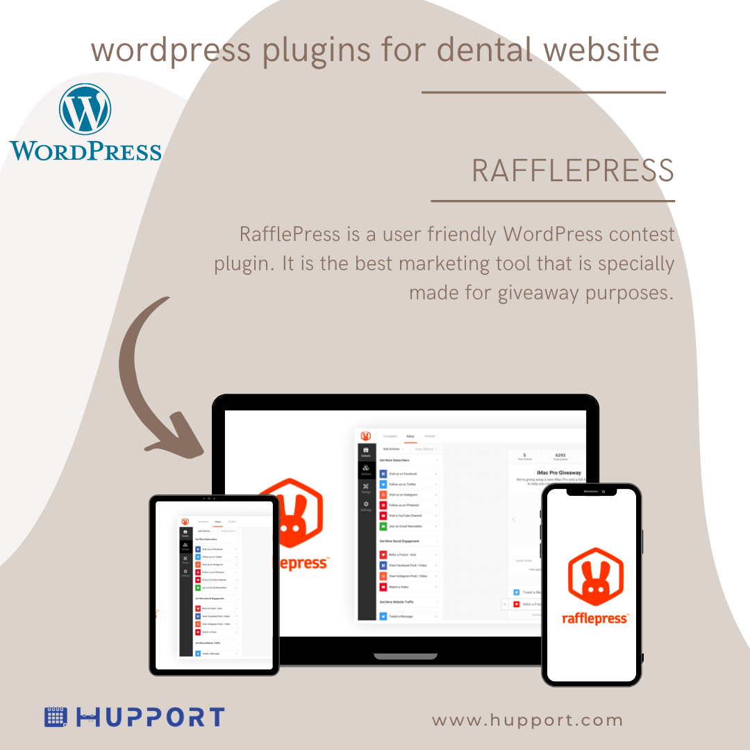 RafflePress WordPress plugins for dental website