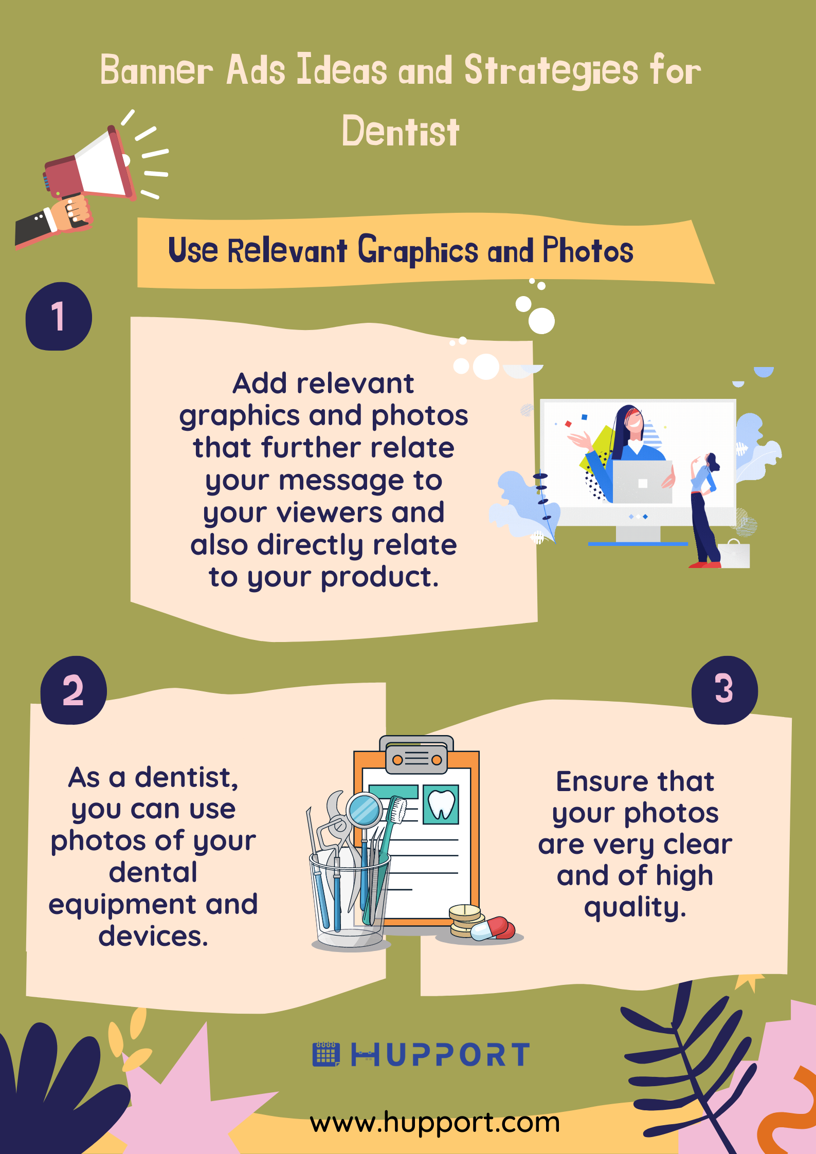 Banner Ads Ideas for dentist: Use Relevant Graphics and Photos