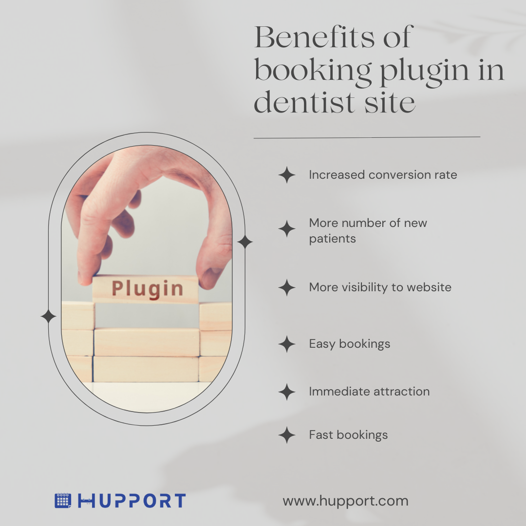 Benefits of booking plugin in dentist site