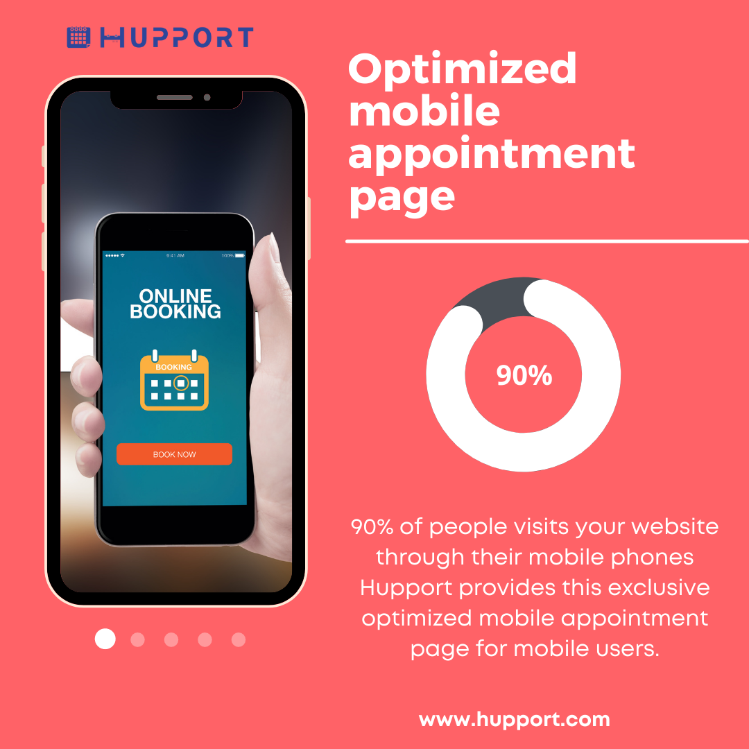 Optimized mobile appointment page