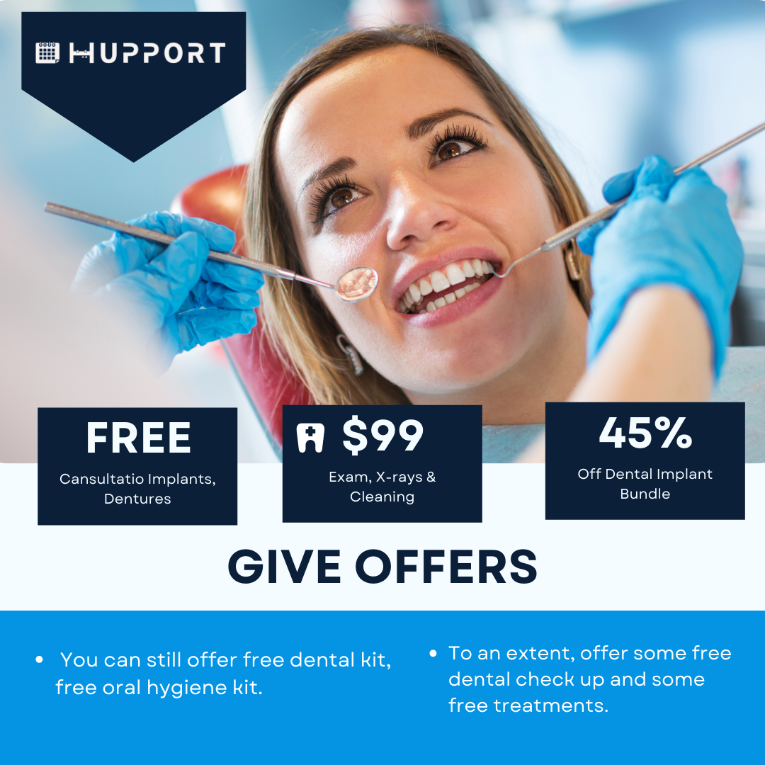 Give offers for dental clinic