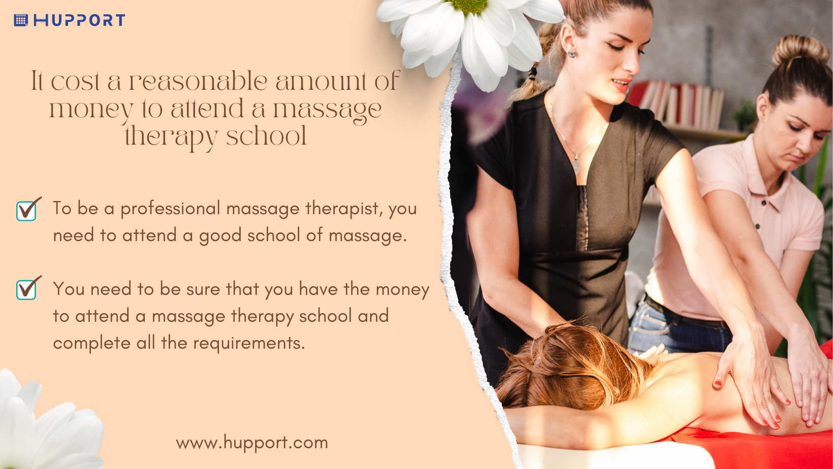 It cost a reasonable amount of money to attend a massage therapy school