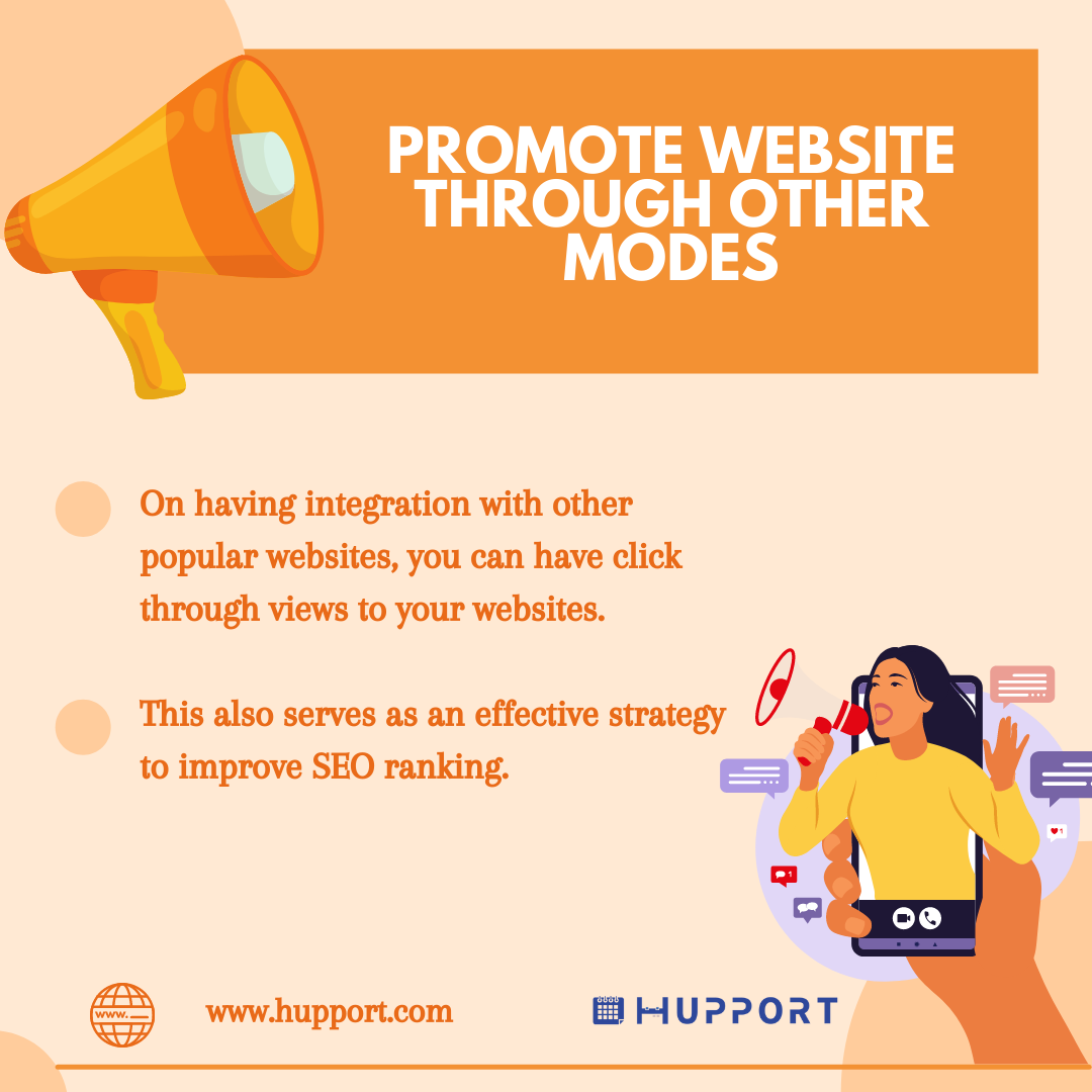 Promote website through other modes