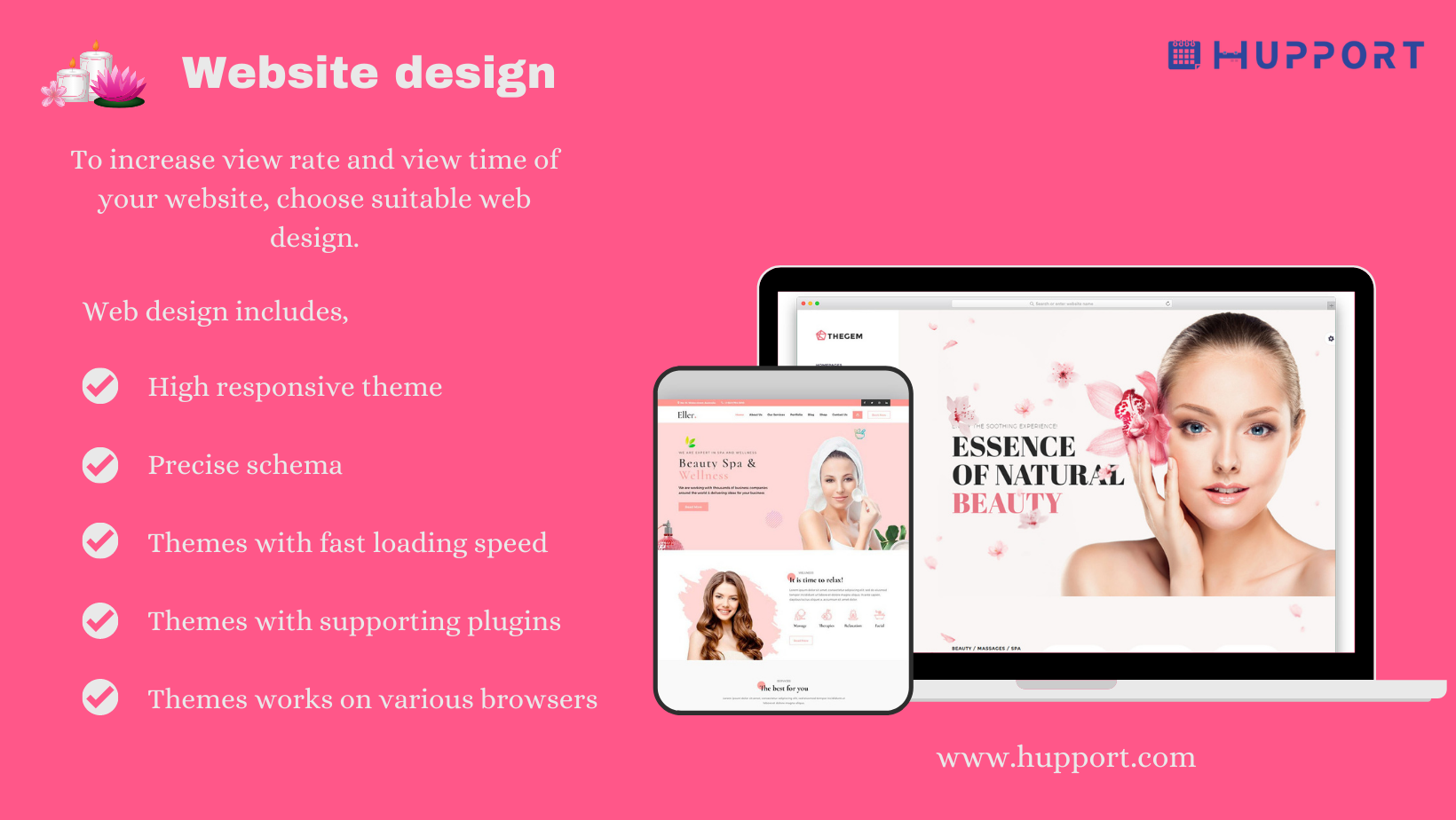 Website design for medical spa