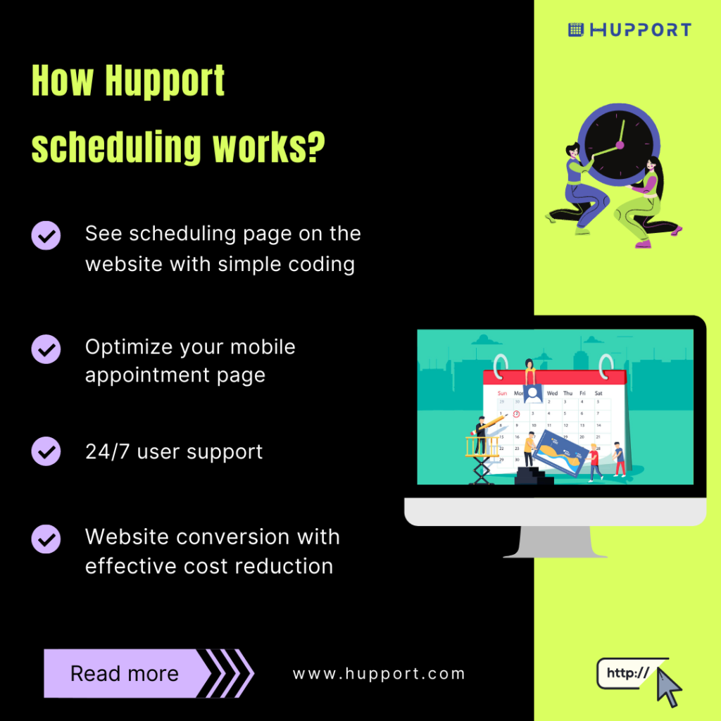 How does Hupport scheduling work?