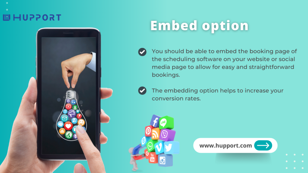 Embed option for Medspa Scheduling Software