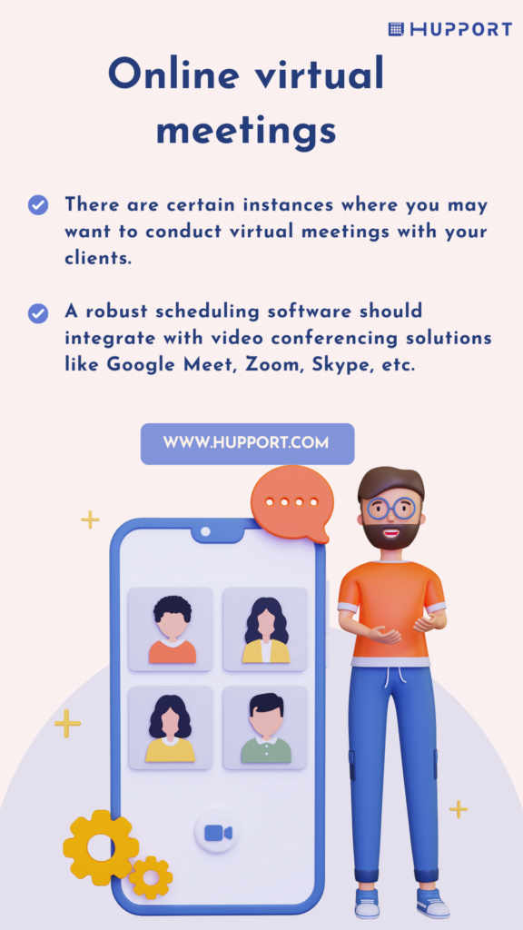 MedSpa scheduling software Online virtual meetings