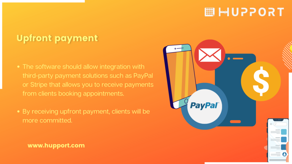 Upfront payment